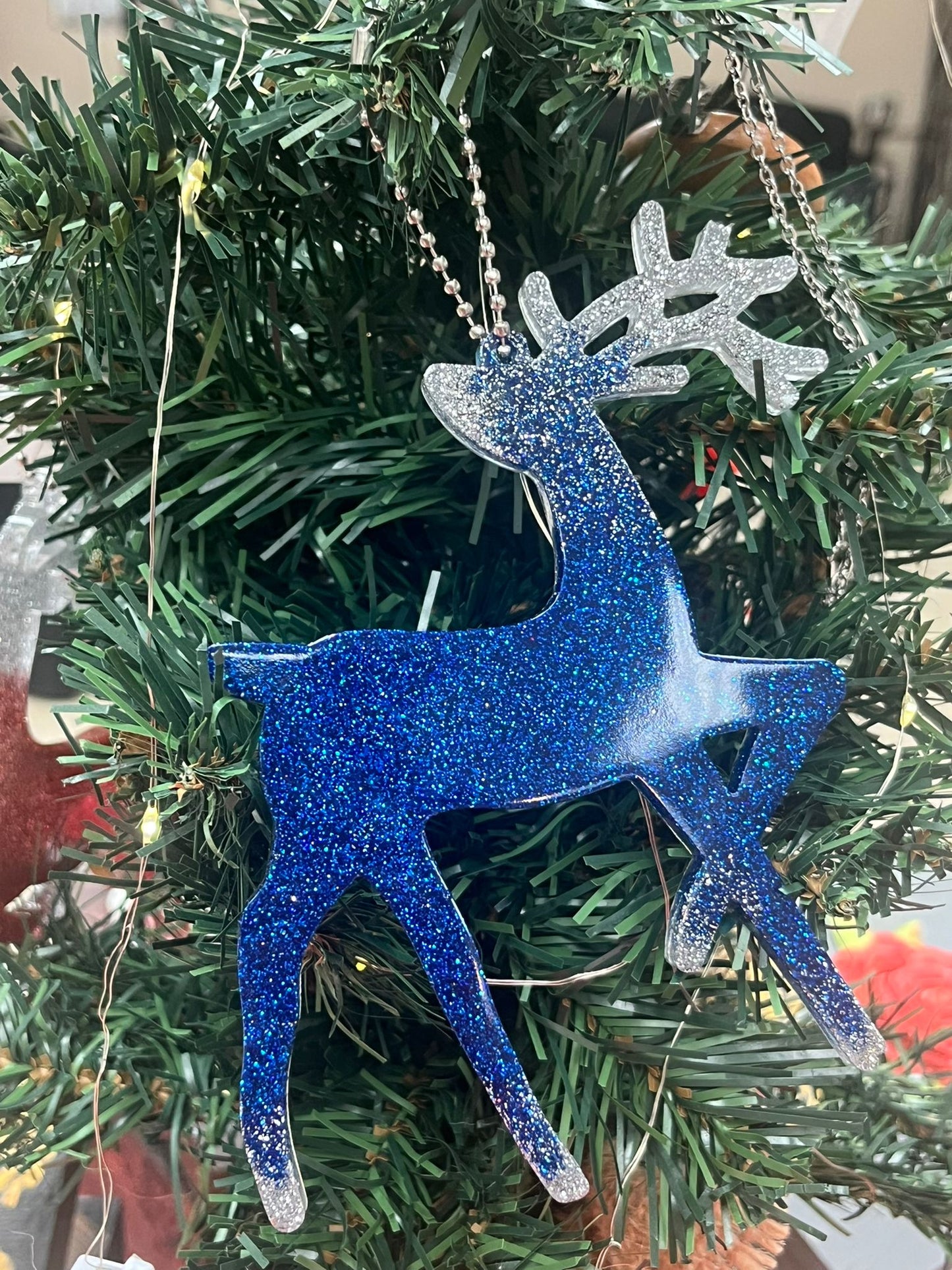 Winter's Grace Reindeer Ornament
