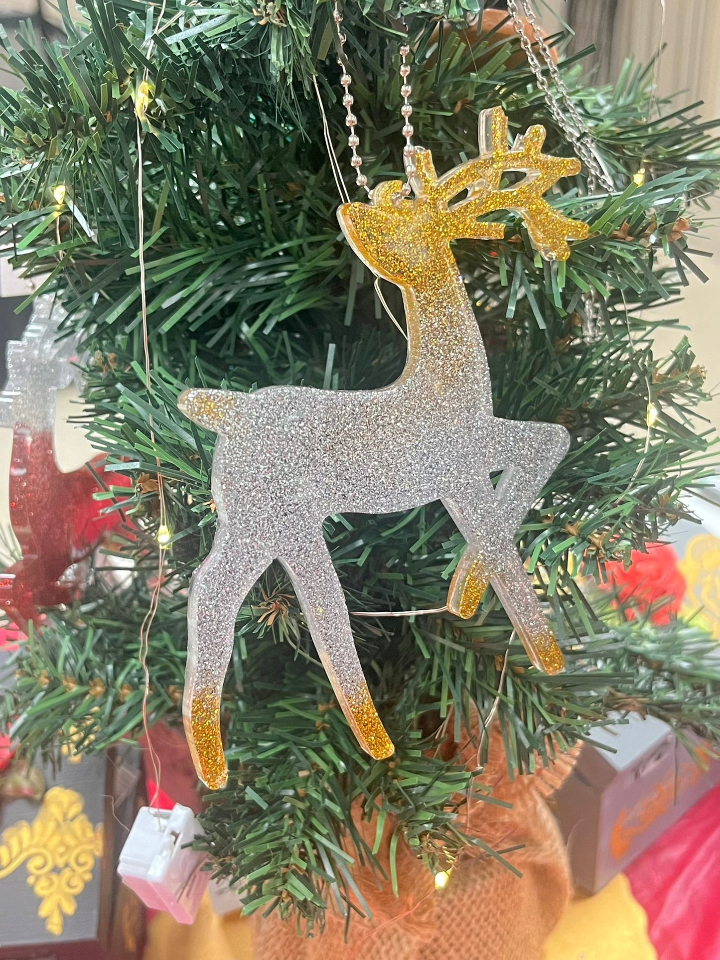 Winter's Grace Reindeer Ornament