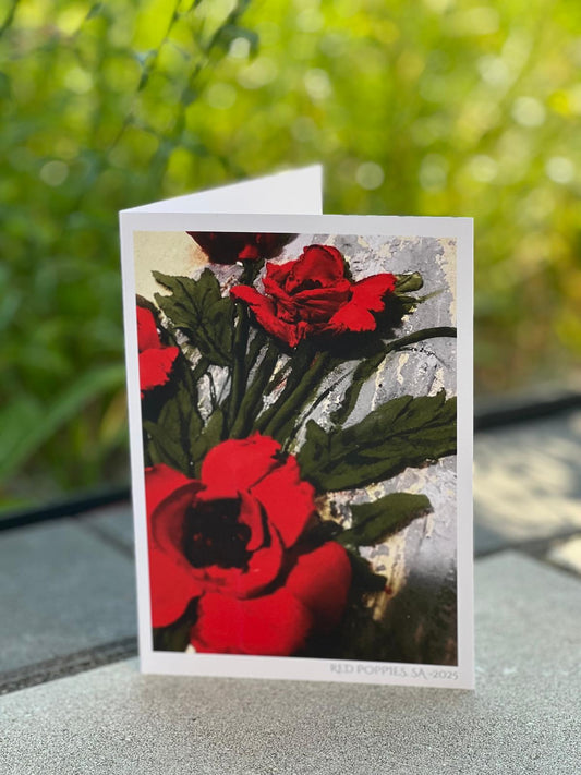 Red Poppies Greeting Card
